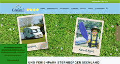 Desktop Screenshot of camping-sternberg.de